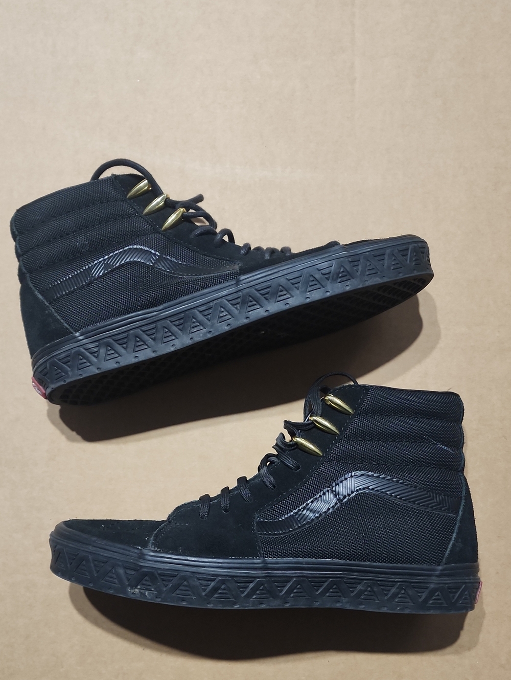 Vans Sk8-Hi MARVEL  Unisex Black Panther Hight Top Sneakers  SZM8 W9.5